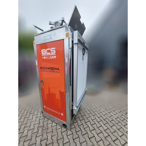 Wieża monitoringu BCS MOBILCAM BCS-PS2X305W panelami słonecznymi