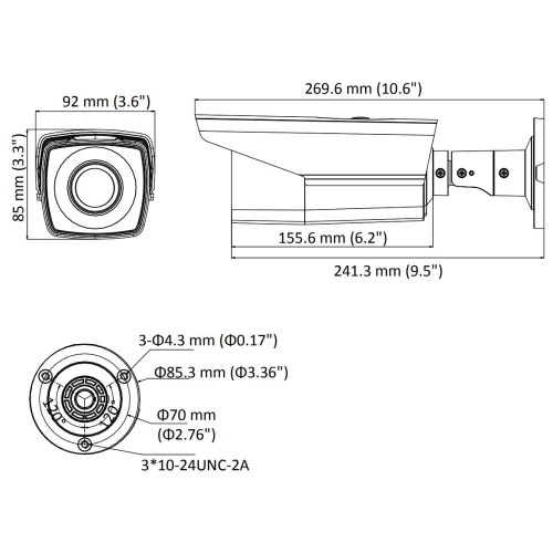 Kamera AHD, HD-CVI, HD-TVI, PAL DS-2CE16D8T-AIT3ZF 1080p 2.7-13.5 mm motozoom