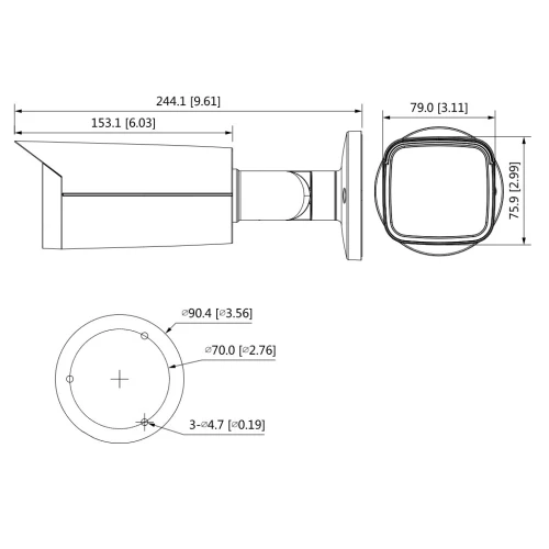 Kamera tubowa HAC-HFW2501TU-Z-A-27135-S2 DAHUA, 4w1, 5Mpx, mikrofon, biała, motozoom