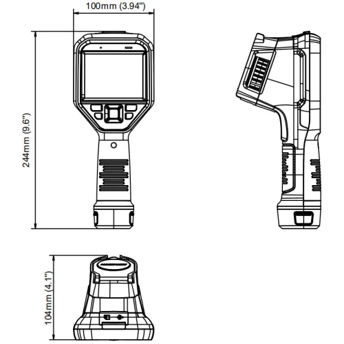 Ręczna, hybrydowa kamera termowizyjna DS-2TP21B-6AVF/W Hikvision