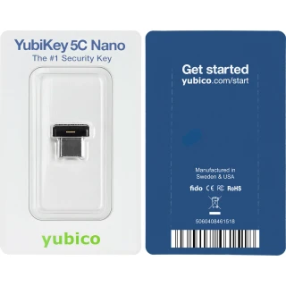 Yubico YubiKey 5C NANO - Klucz sprzętowy U2F FIDO