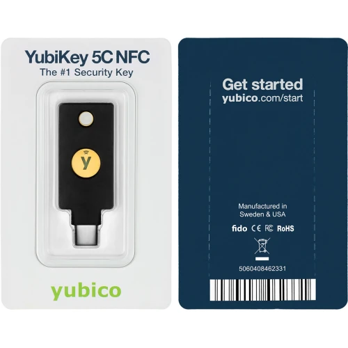 Yubico YubiKey 5C NFC - Klucz sprzętowy U2F FIDO/FIDO2