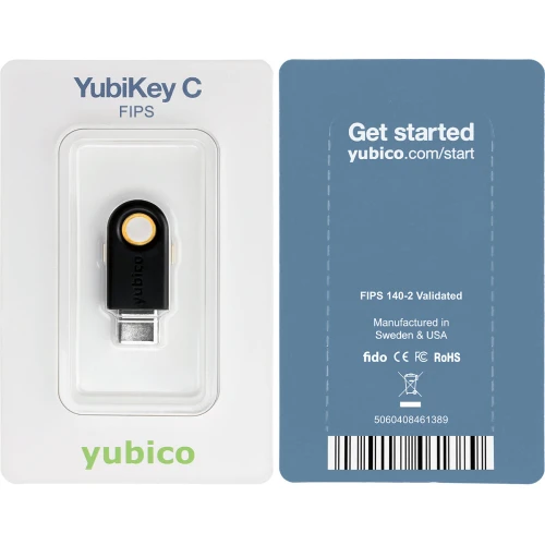 Yubico YubiKey C FIPS - Klucz sprzętowy U2F FIDO FIPS 140-2 SPB