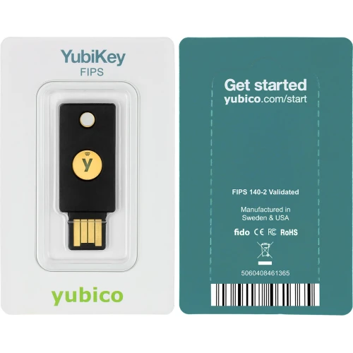 Yubico YubiKey FIPS - Klucz sprzętowy U2F FIDO FIPS 140-2