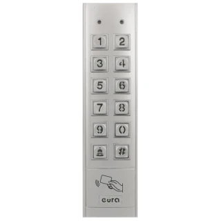 Zamek szyfrowy EURA AC-14A1 - 1 wyjście, karta zbliżeniowa, natynk, przycisk dzwonka