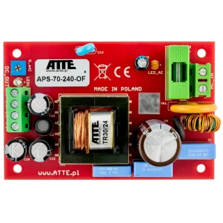 Zasilacz sieciowy SMPS 24V 3A 72W ATTE  APS-70-240-OF