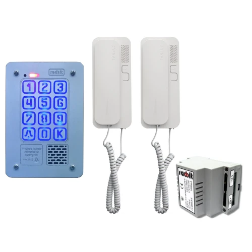 Zestaw 2-rodzinny Radbit Cyfrowy panel domofonowy KEC-4 PT MINI GD36