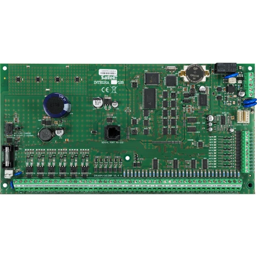 Zestaw alarmowy Płyta główna INTEGRA 128 Manipulator sensoryczny INT-KSG-BSB 15x Czujka SLIM-PIR Sygnalizator zewnetrzny SPL-5010 R