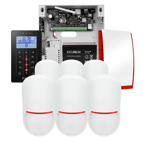 Zestaw alarmowy PulsON Alarm 2.0 4G PowerG – 6× czujka ruchu LC-200S (odporne na zwierzęta)