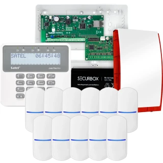 Zestaw alarmowy SATEL PERFECTA 32 IP, 11x czujka, sygnalizator, manipulator