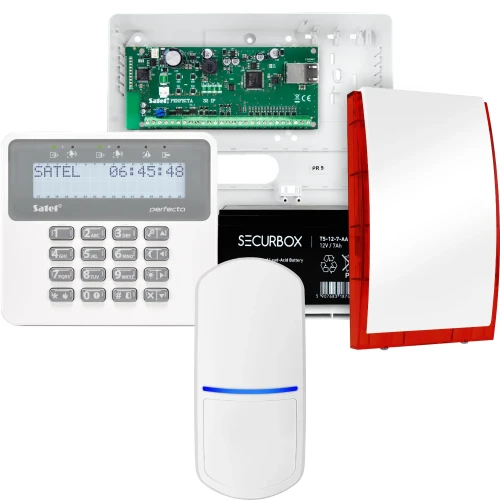 Zestaw alarmowy SATEL PERFECTA 32 IP, 1x czujka, sygnalizator, manipulator