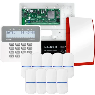 Zestaw alarmowy SATEL PERFECTA 32 LTE, 9x czujka, sygnalizator, manipulator