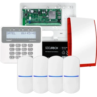 Zestaw alarmowy SATEL PERFECTA 32-WRL LTE, 4x czujka, sygnalizator, manipulator