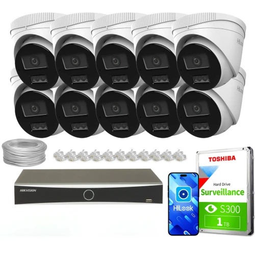 Zestaw do monitoringu 10x IPCAM-T6-30DL 6Mpx Smart Hybrid-Light 30m HiLook Hikvision