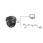 Zestaw do monitoringu 2x kamera LV-AL25HD-II zasilacz przewód akcesoria Keeyo Podgląd TV