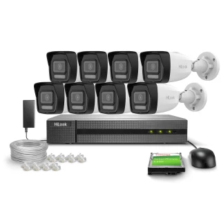 Zestaw do monitoringu 8x IPCAM-B4-30DL 4MPx Dual-Light 30m HiLook by Hikvision