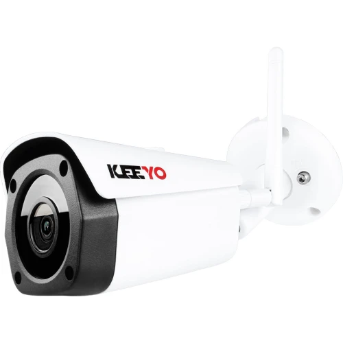 Zestaw do monitoringu Bezprzewodowy Wifi Keeyo H265+ 5MPx IR 30m 1TB 4 Kamery tubowe