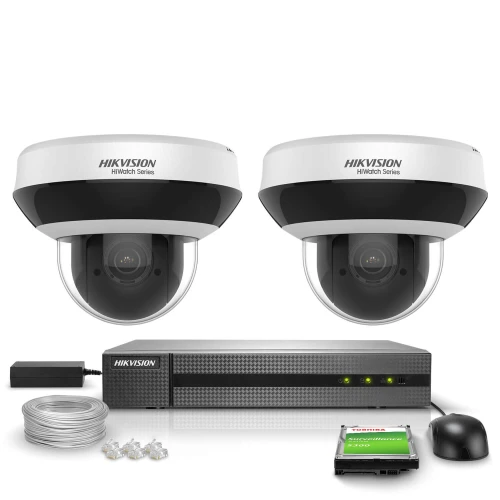 Zestaw do monitoringu IP Hikvision 2x Kamera obrotowa HWP-N2404IH-DE3