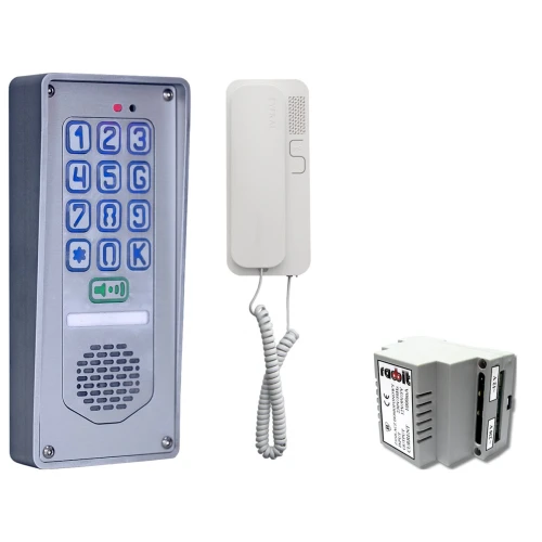 Zestaw domofonowy jednorodzinny z szyfratorem RADBIT NOV-BZ-V4