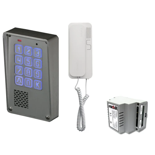 Zestaw jednorodzinny Radbit Cyfrowy panel domofonowy wielorodzinny z szyfratorem KEC-4 NT MINI GD36