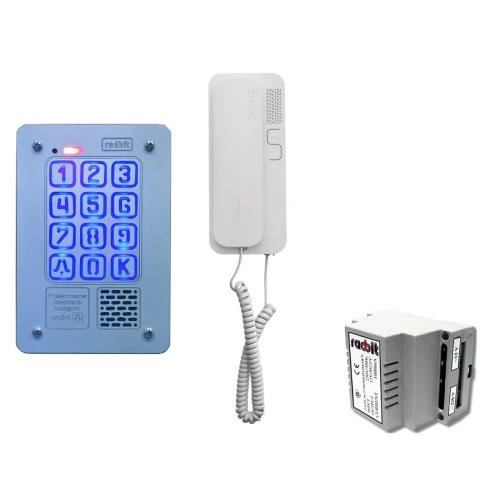 Zestaw jednorodzinny Radbit Cyfrowy panel domofonowy KEC-4 PT MINI GD36