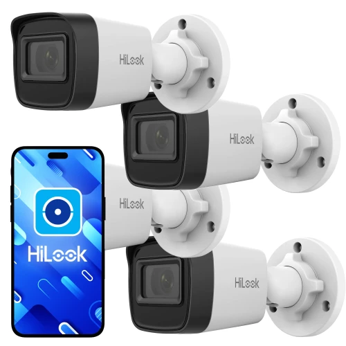 Zestaw kamer tubowych IP HiLook by Hikvision 4x IPCAM-B4-P 2K+